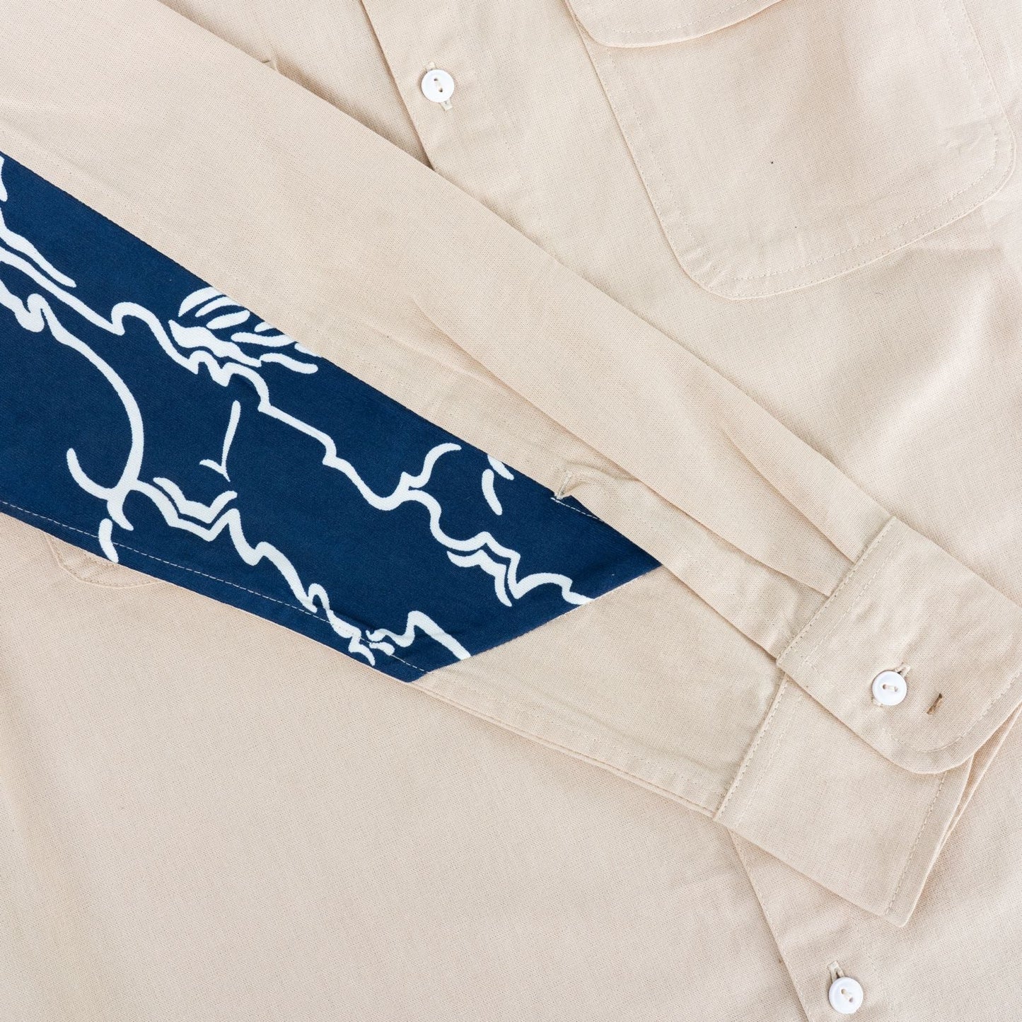 NBDN - MOSEY Linnen LS Shirt (Cream)