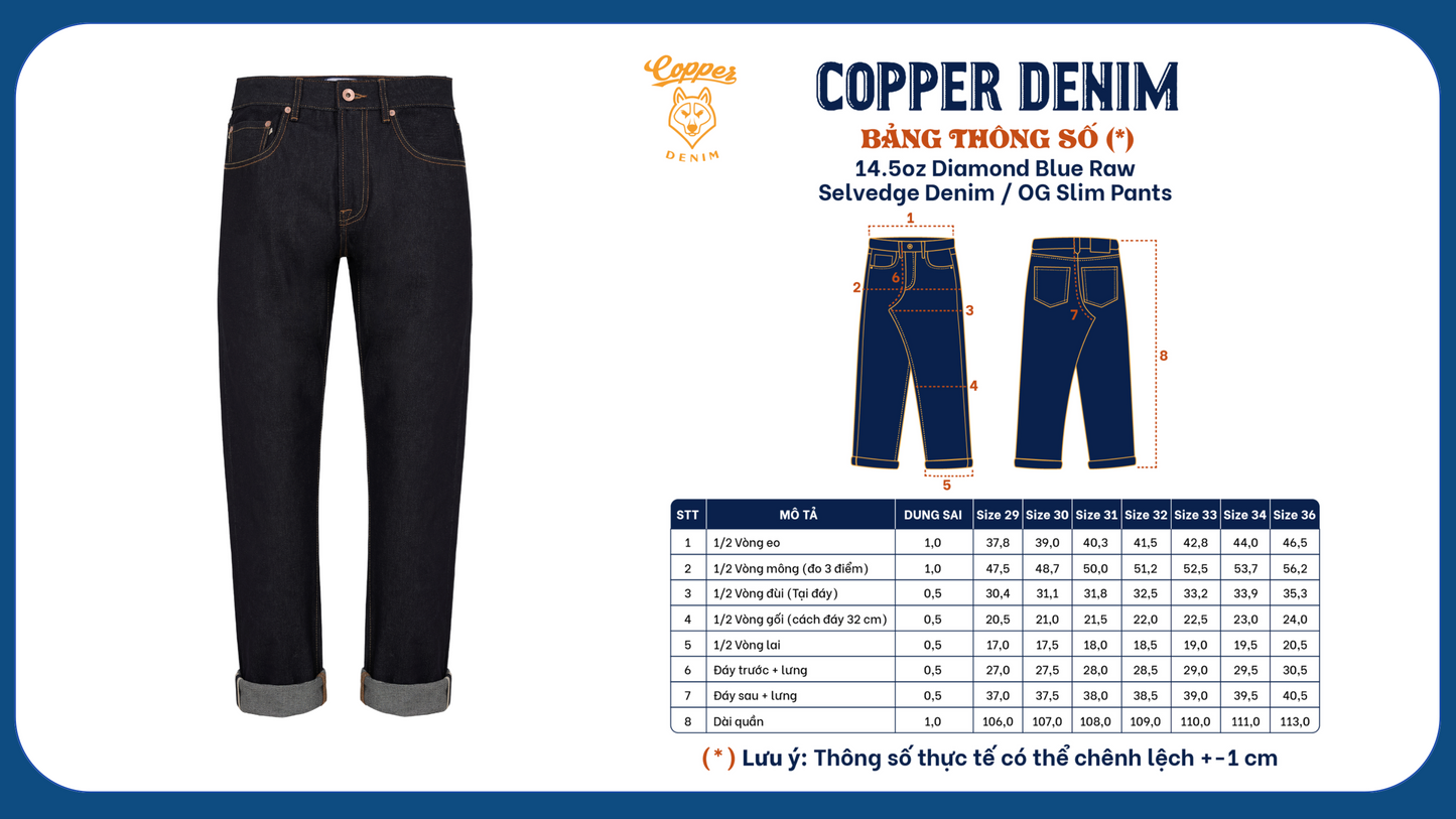 Copper - OG Slim Pants 14.5oz