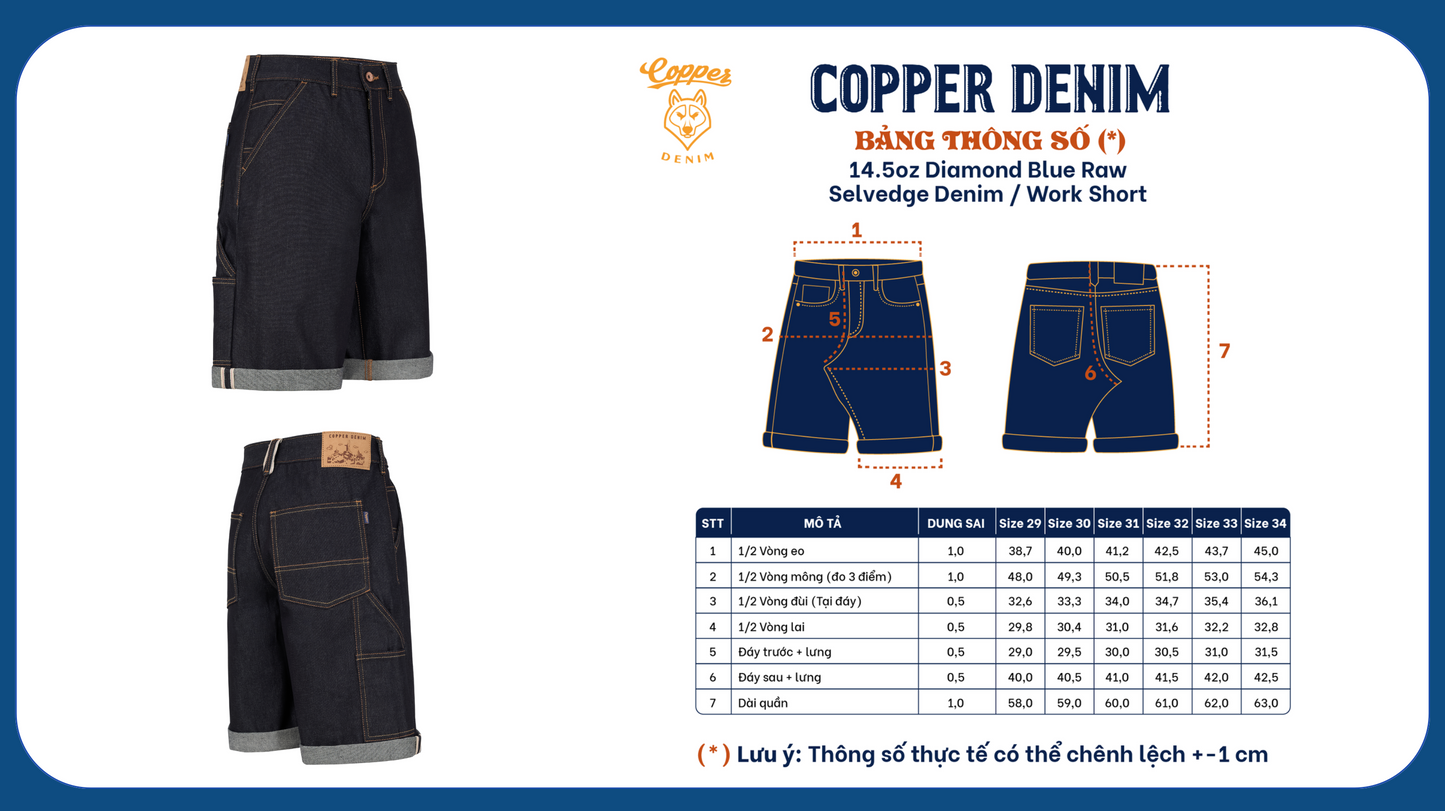 Copper - Work Short 14.5oz