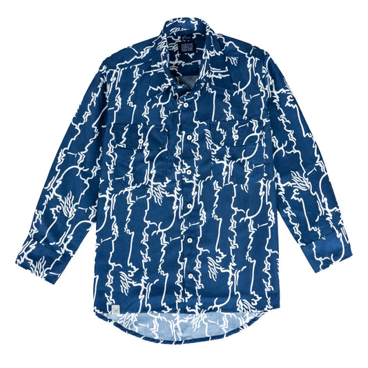 NBDN - MOONEY Abstract LS Shirt (Blue)