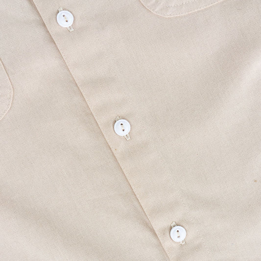NBDN - MOSEY Linnen LS Shirt (Cream)